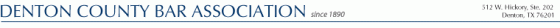 Denton County Bar Association Logo